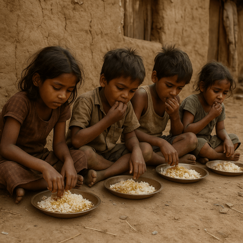 Donate food to poor childrens